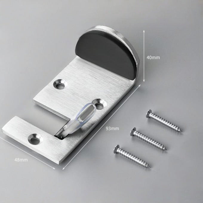 Drill-free stainless steel door stop