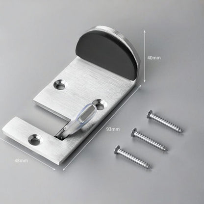 Drill-free stainless steel door stop