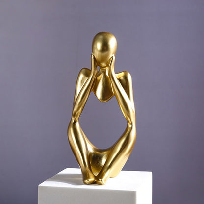 Creative Figurine Resin Ornament – Abstract Figurative Art Piece