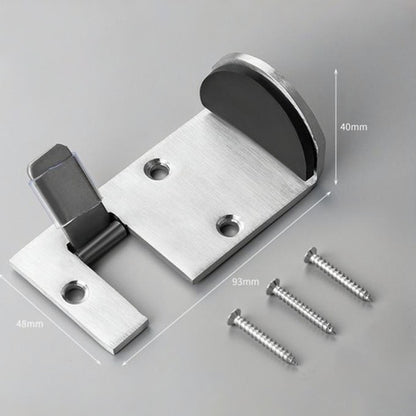 Drill-free stainless steel door stop