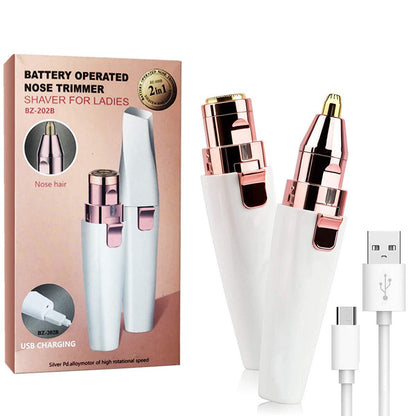 🔥 2-in-1 Women's Eyebrow and Facial Hair Removal Device