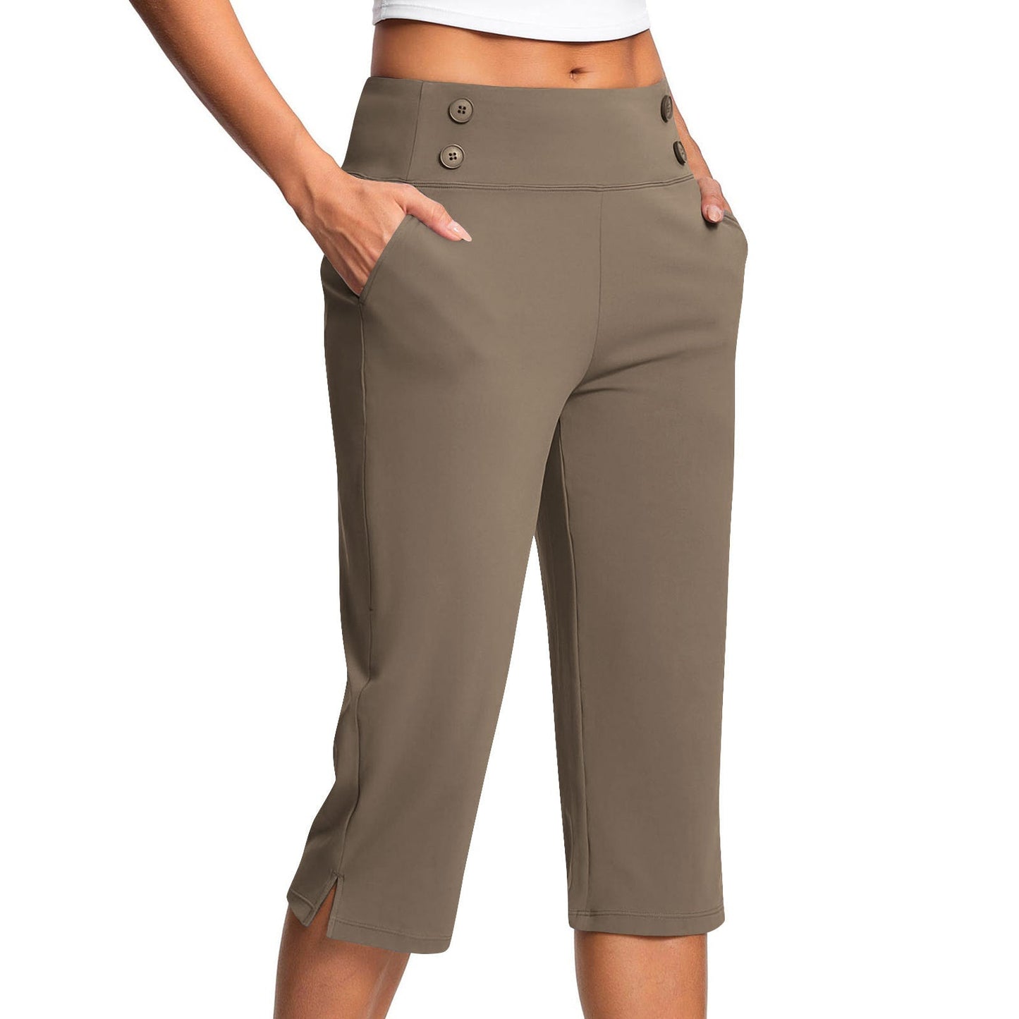 🔊Best-Selling Women High-Waisted Stretch Capri Pants for Summer