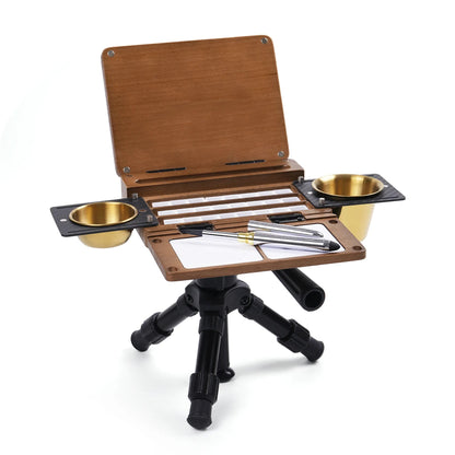 🎨Perfect for Plein Air Painting – Portable 24-Well Watercolor Palette Set
