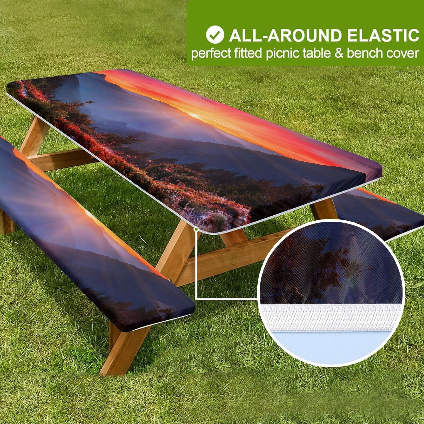 🔥This week's special offer🔥6ft Waterproof Picnic Table Covers