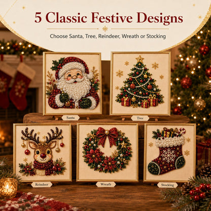 🎄 LAST DAY 49% OFF – Premium 3D Pearl Christmas Diamond Painting Art Kit 🎅⛄️❄️
