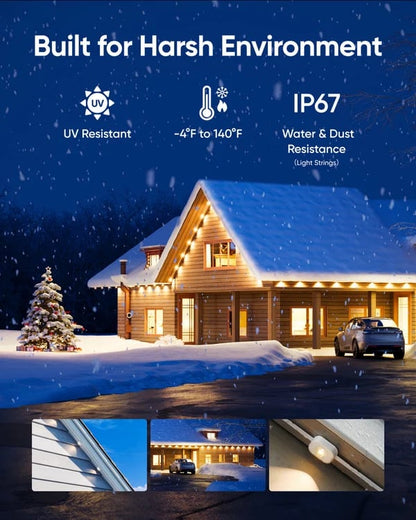 🎅 Early Christmas 49%OFF - Smart Rainbow LED Permanent Outdoor Light🎁