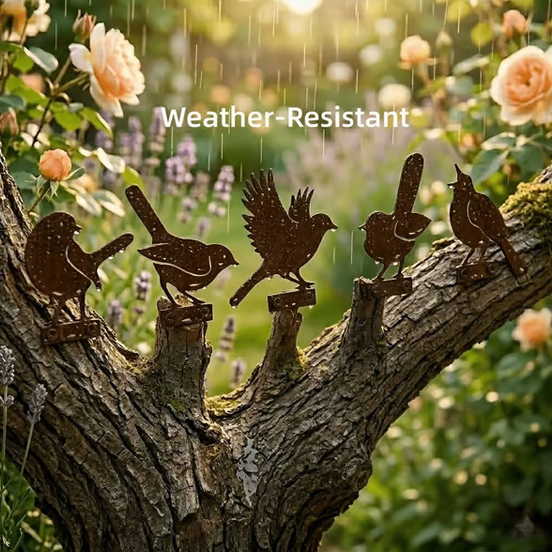 🦩Lifelike Distressed Iron Bird Sculptures — Outdoor Garden Decor