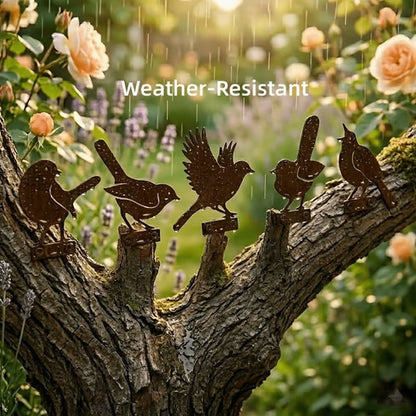 🦩Lifelike Distressed Iron Bird Sculptures — Outdoor Garden Decor