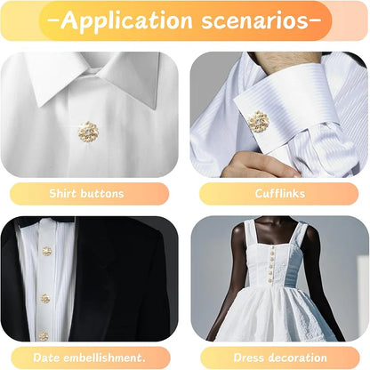 🌸Crystal Diamond Button Sets for Women's Blouse❄️