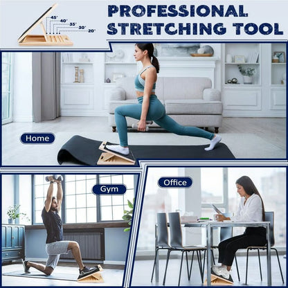 🔥Portable Wooden Slant Board for Calf Stretching