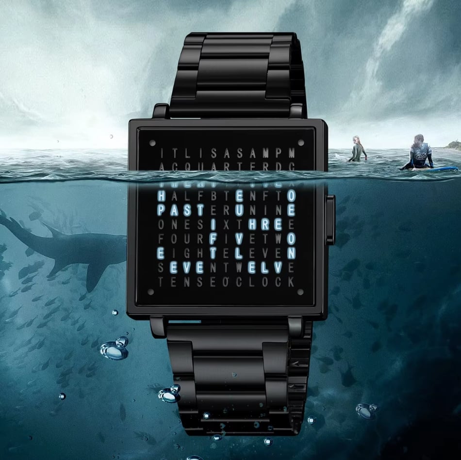 ⌚mens letter led square digital watches⌚