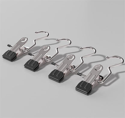 Hot Sale 49% OFF-Anti-rust Clip Space-saving Clothespin Hat Pants Storage Hanging Travel Hook