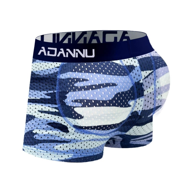 Men's Camouflage Removable Hip Pad Boxer Briefs