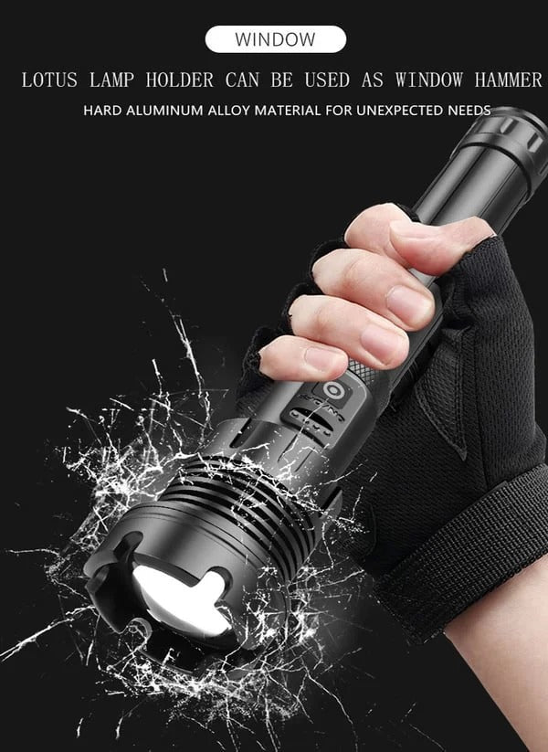 🔥LAST DAY SALE 49% OFF🔥 - LED Rechargeable Tactical Laser Flashlight High Lumens