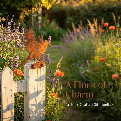 🦩Lifelike Distressed Iron Bird Sculptures — Outdoor Garden Decor
