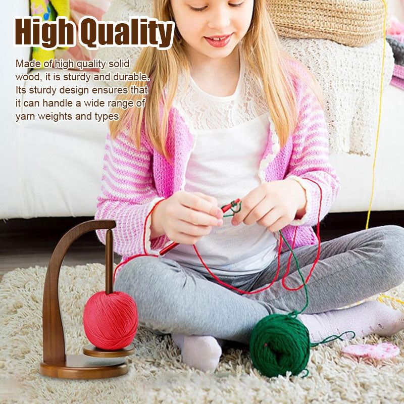 Portable rotatable yarn standard