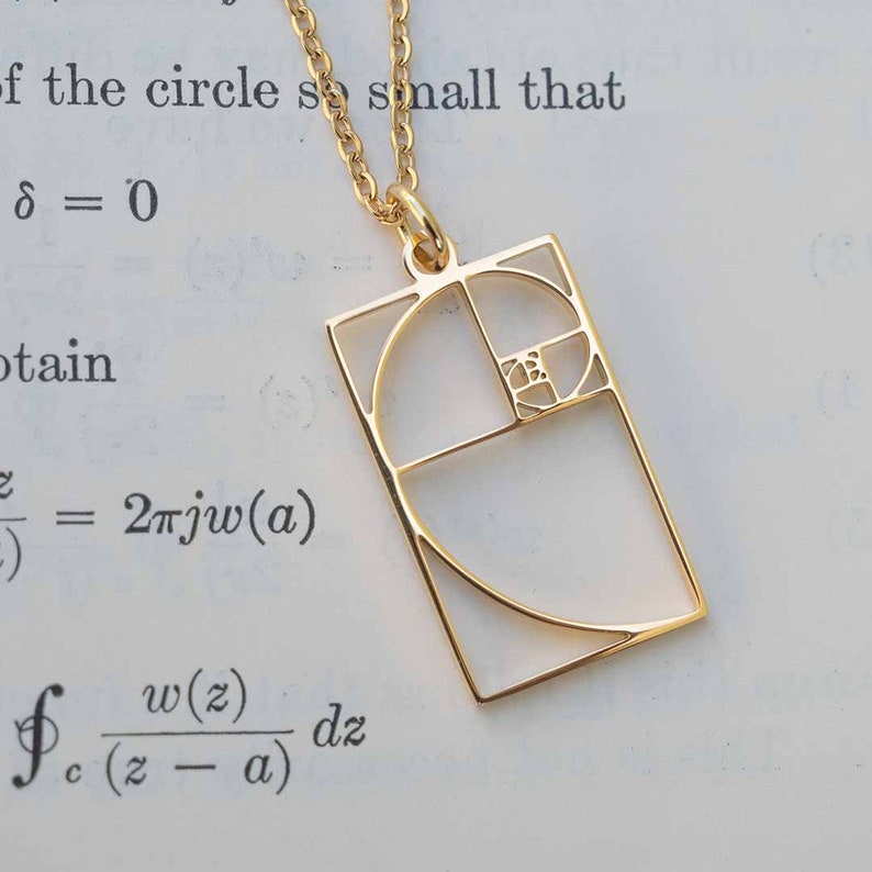 Fibonacci Spiral Necklace | Golden Ratio