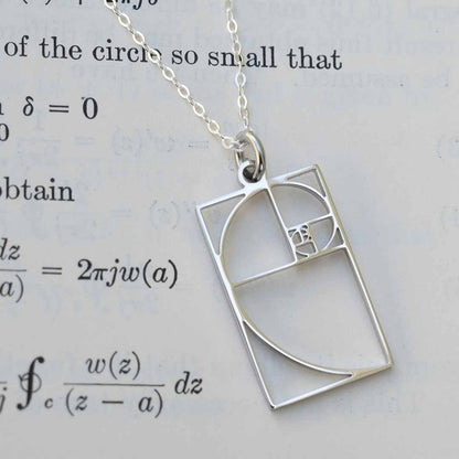 Fibonacci Spiral Necklace | Golden Ratio
