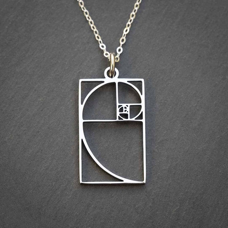 Fibonacci Spiral Necklace | Golden Ratio