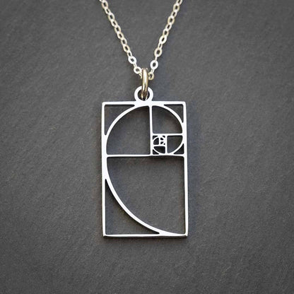 Fibonacci Spiral Necklace | Golden Ratio