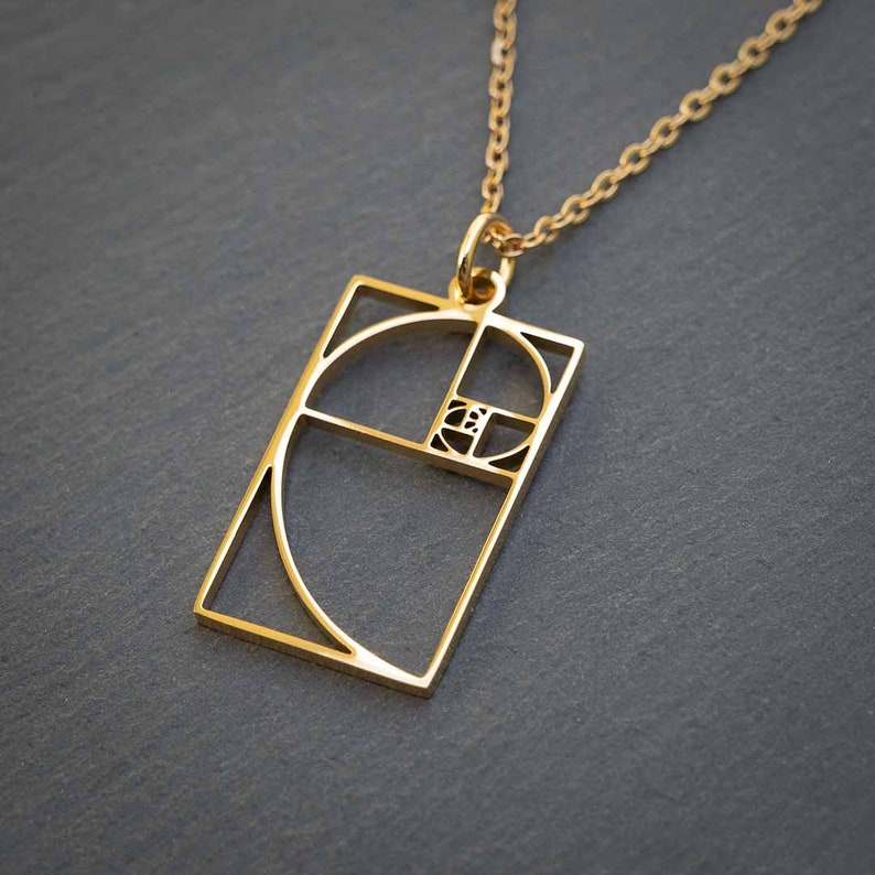 Fibonacci Spiral Necklace | Golden Ratio
