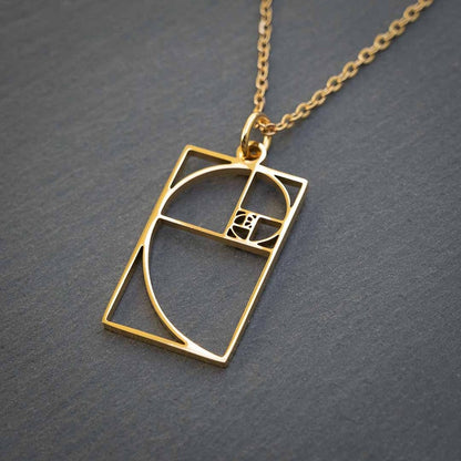 Fibonacci Spiral Necklace | Golden Ratio
