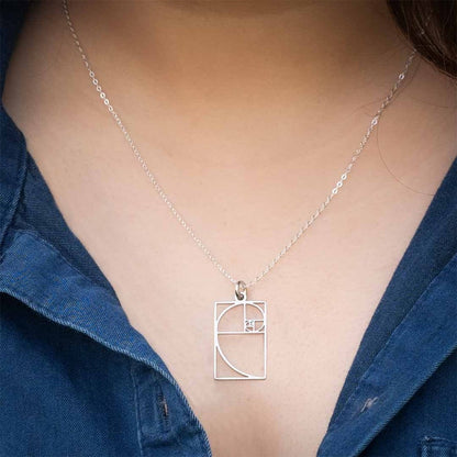 Fibonacci Spiral Necklace | Golden Ratio