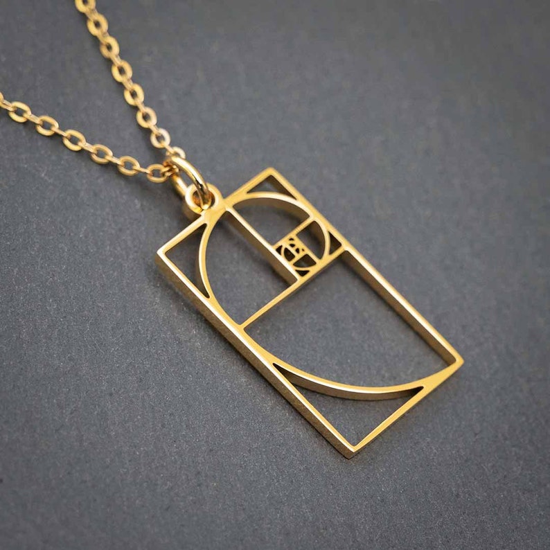Fibonacci Spiral Necklace | Golden Ratio