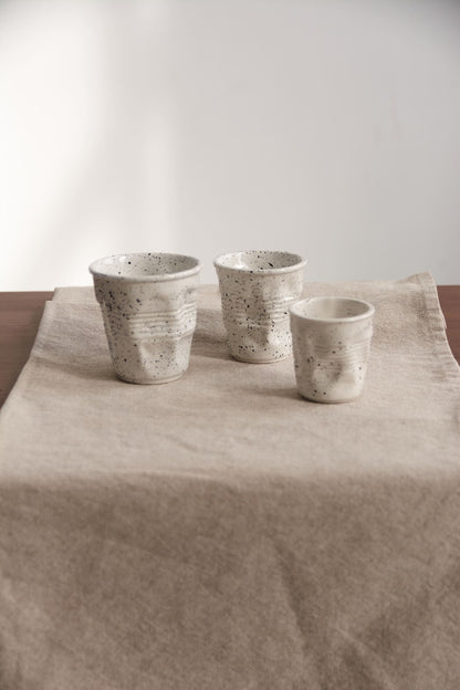 ✨Last Week of Discounts✨White Speckled Ceramic Mug: Hand-Dotted Cup and Artisan Tableware