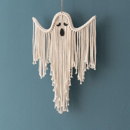 Radiantgrp - halloween hand-woven white ghost wall hanging kit
