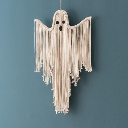 Radiantgrp - halloween hand-woven white ghost wall hanging kit