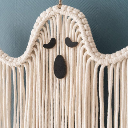 Radiantgrp - halloween hand-woven white ghost wall hanging kit